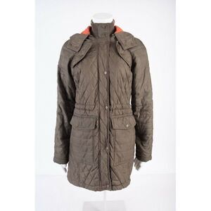 Vince Camuto Womens Olive Green Quilted Jacket